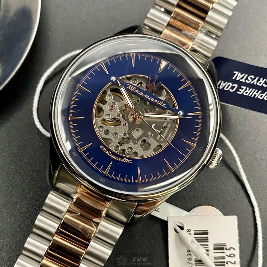 MASERATI手錶,編號R8823146001,46mm銀錶殼,金銀相間錶帶款-0