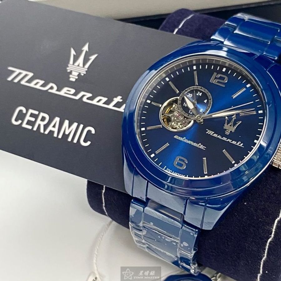 MASERATI手錶,編號R8823150002,46mm寶藍錶殼,寶藍錶帶款-10