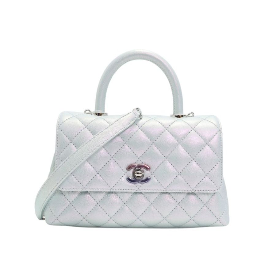不議價 【全新 未使用品】 Chanel 頂部提把翻蓋包-0