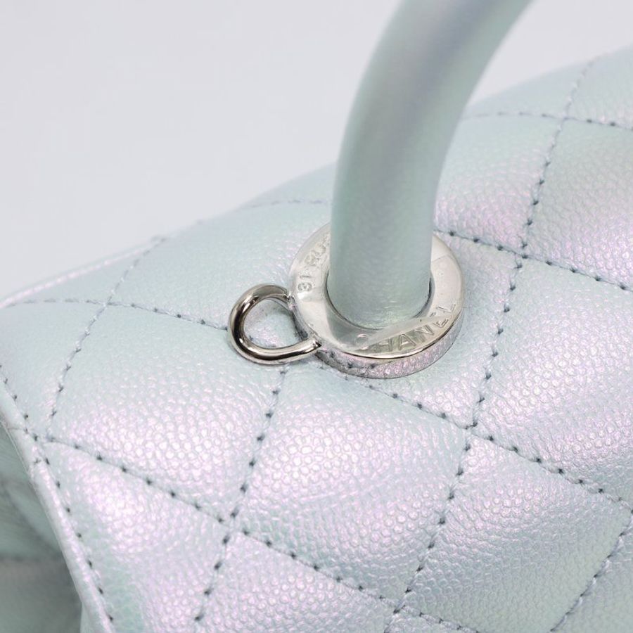 不議價 【全新 未使用品】 Chanel 頂部提把翻蓋包-10