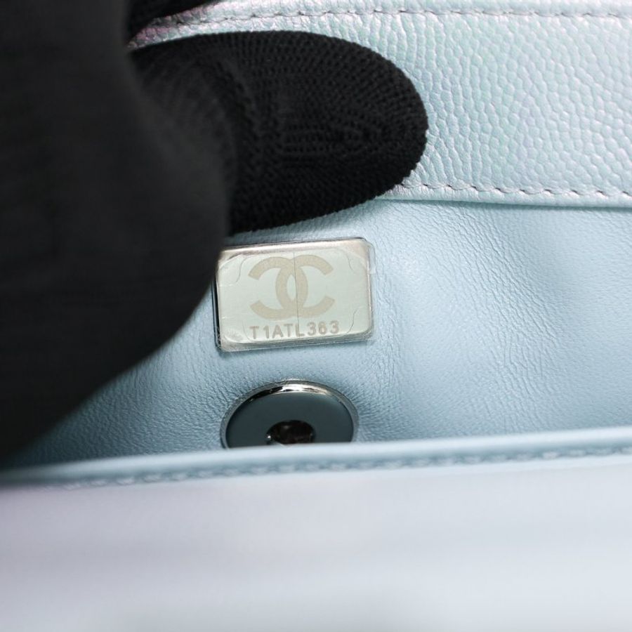 不議價 【全新 未使用品】 Chanel 頂部提把翻蓋包-15