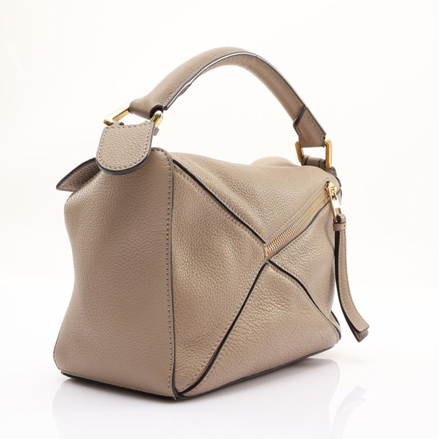 LOEWE 羅威 Puzzle Small 兩用包 棕色牛皮 A510P60X30-1