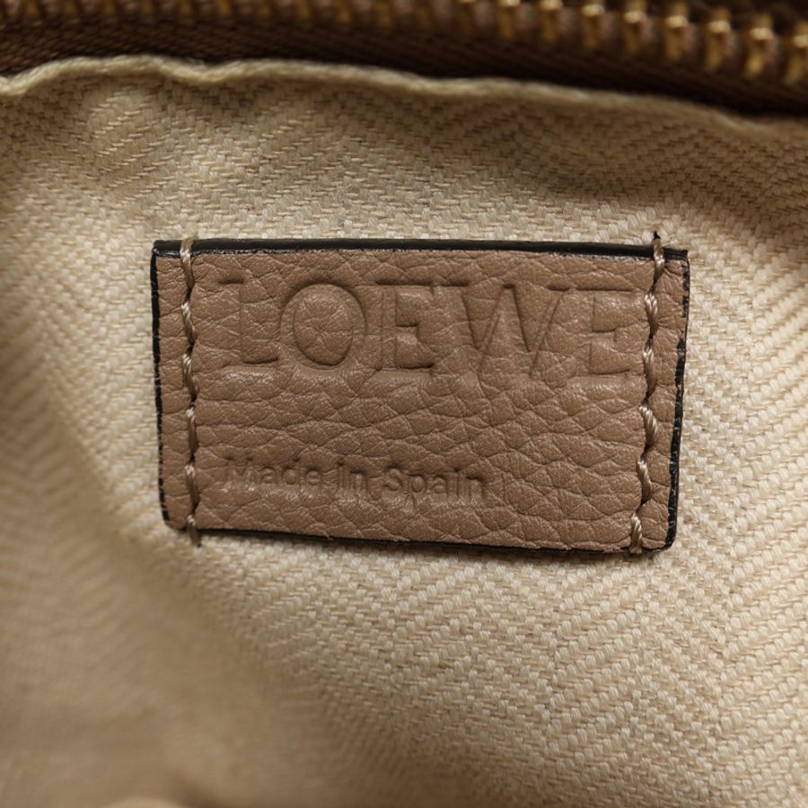 LOEWE 羅威 Puzzle Small 兩用包 棕色牛皮 A510P60X30-3