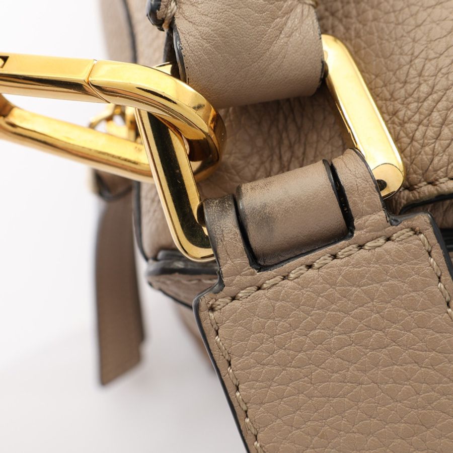 LOEWE 羅威 Puzzle Small 兩用包 棕色牛皮 A510P60X30-13