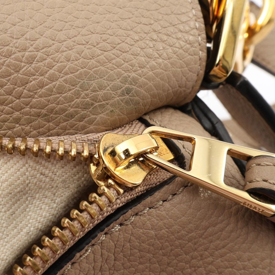 LOEWE 羅威 Puzzle Small 兩用包 棕色牛皮 A510P60X30-14