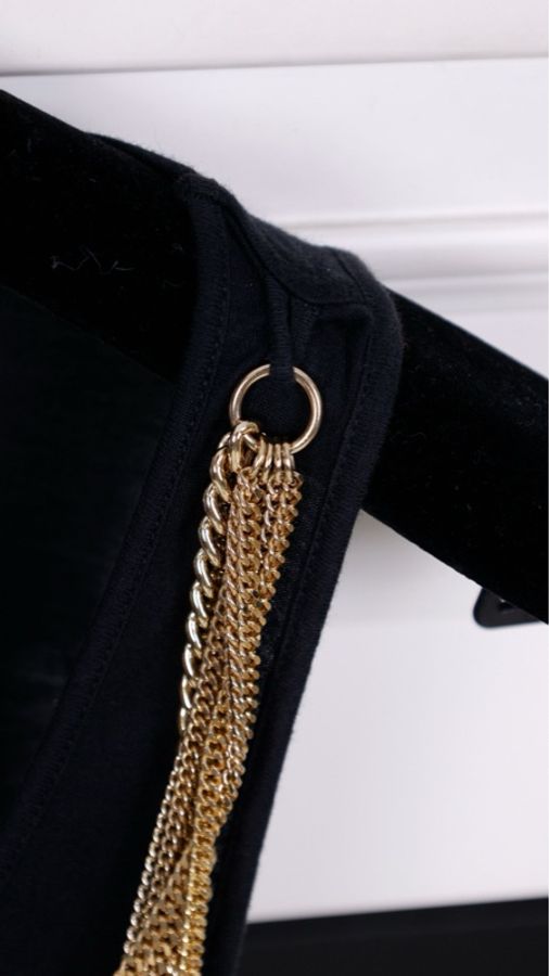 Givenchy黑金多层链条马甲背心-20