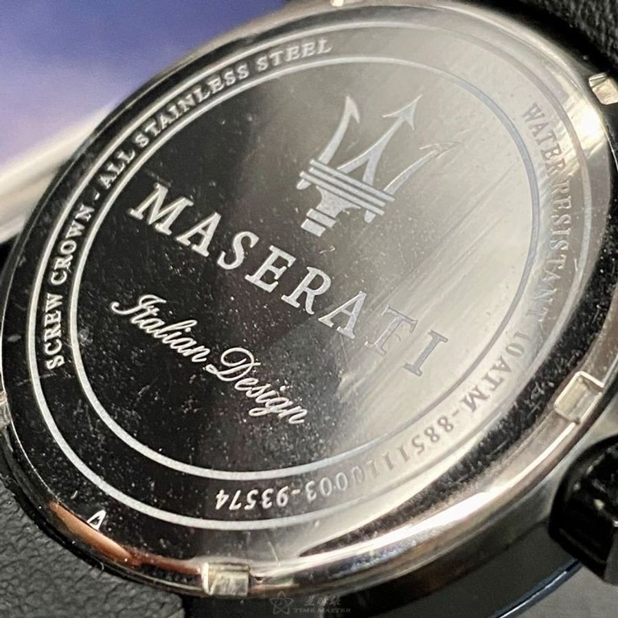 MASERATI手錶,編號R8851110003,46mm黑錶殼,深黑色錶帶款-4