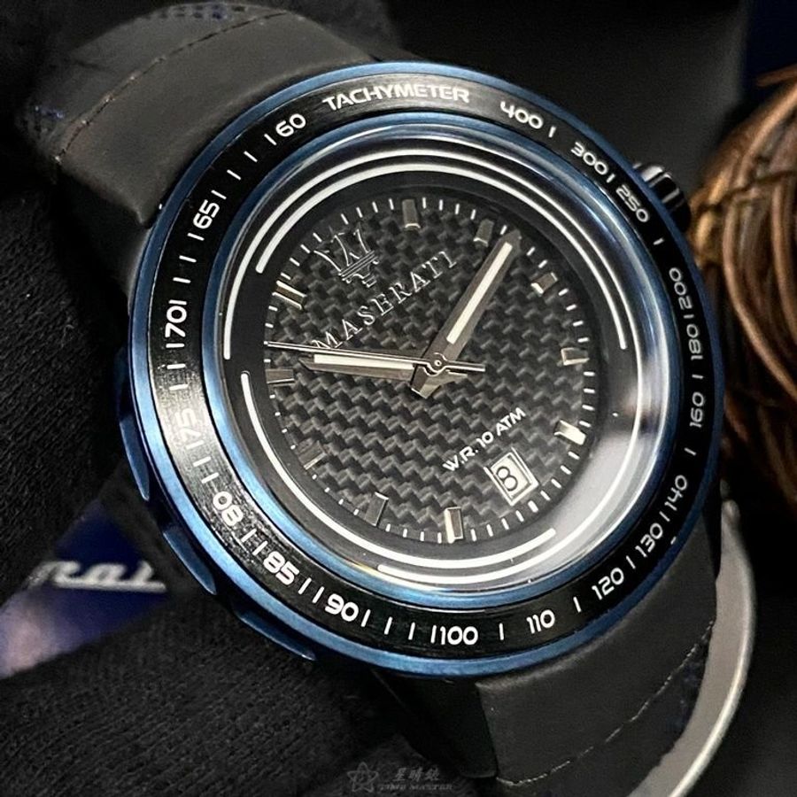 MASERATI手錶,編號R8851110003,46mm黑錶殼,深黑色錶帶款-7