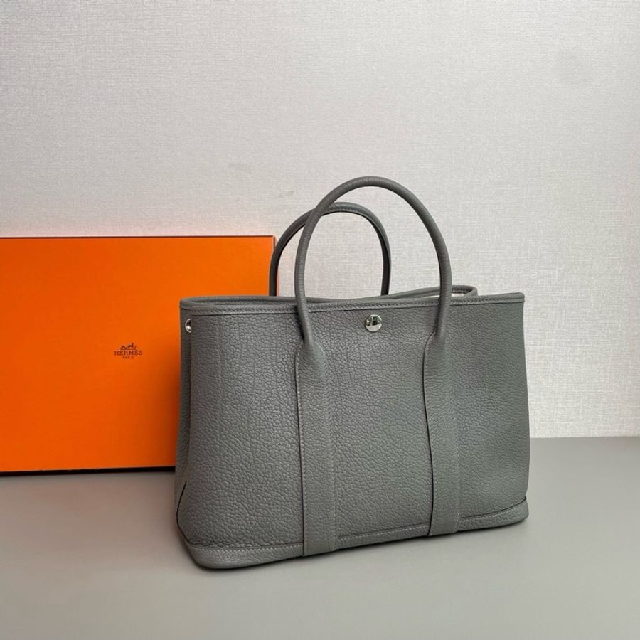 Hermès s愛馬仕🐎 積雨雲灰 Garden Party30 花園包💗99新U刻✨ 尺寸:30×20cm-5