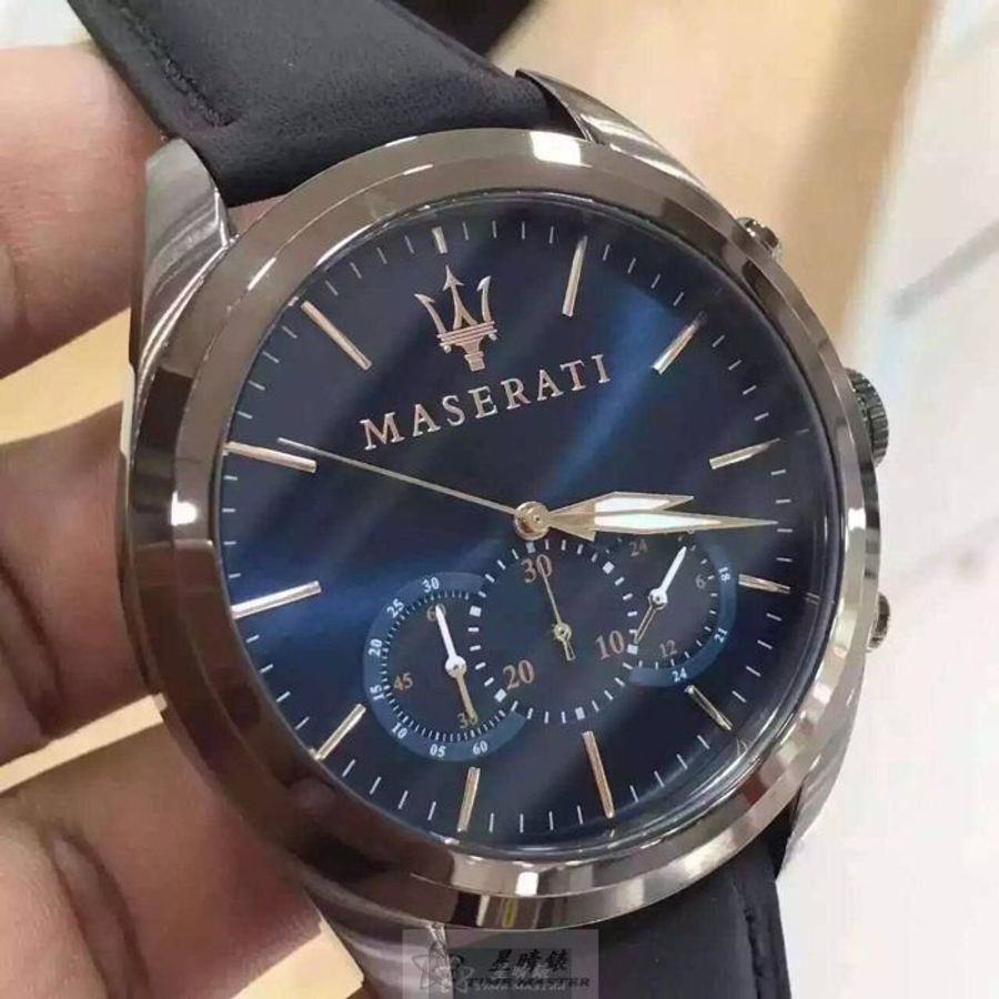 MASERATI手錶,編號R8871612008,46mm古銅色錶殼,咖啡色錶帶款-0