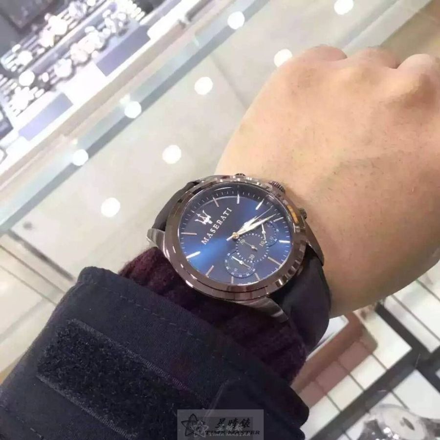 MASERATI手錶,編號R8871612008,46mm古銅色錶殼,咖啡色錶帶款-5
