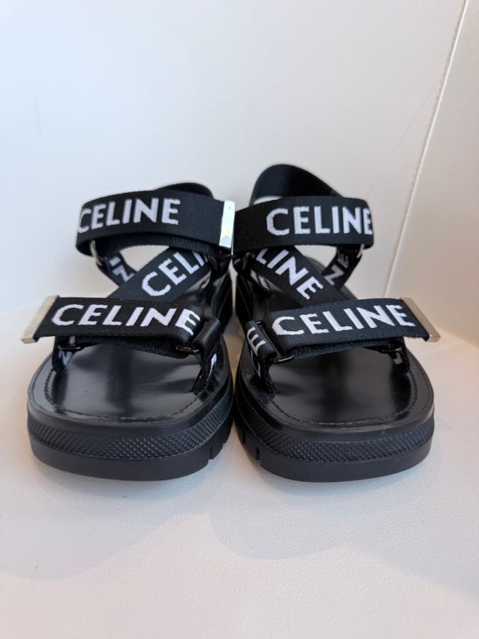 CELINE✨字母織帶涼鞋拖鞋 #37-6