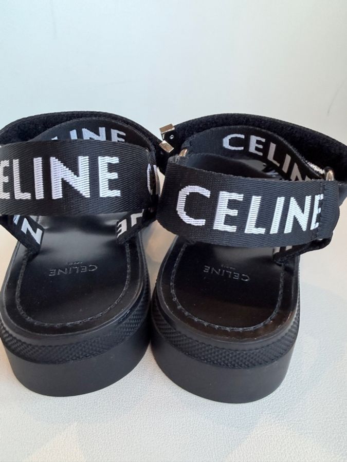 CELINE✨字母織帶涼鞋拖鞋 #37-7