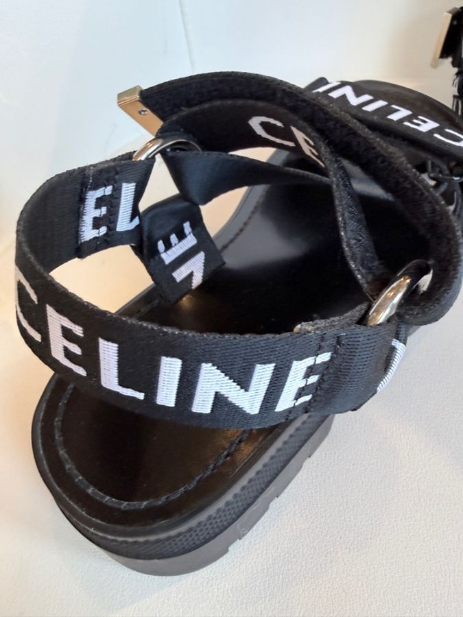 CELINE✨字母織帶涼鞋拖鞋 #37-12