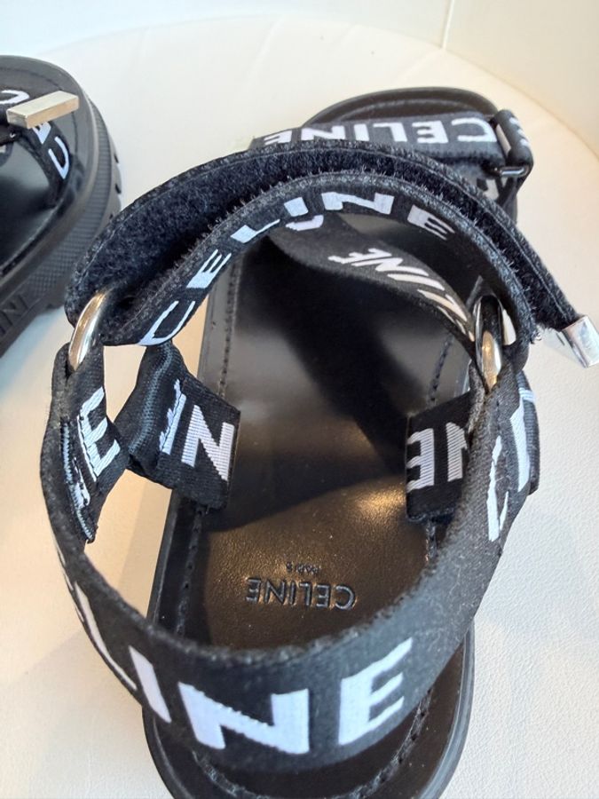 CELINE✨字母織帶涼鞋拖鞋 #37-13