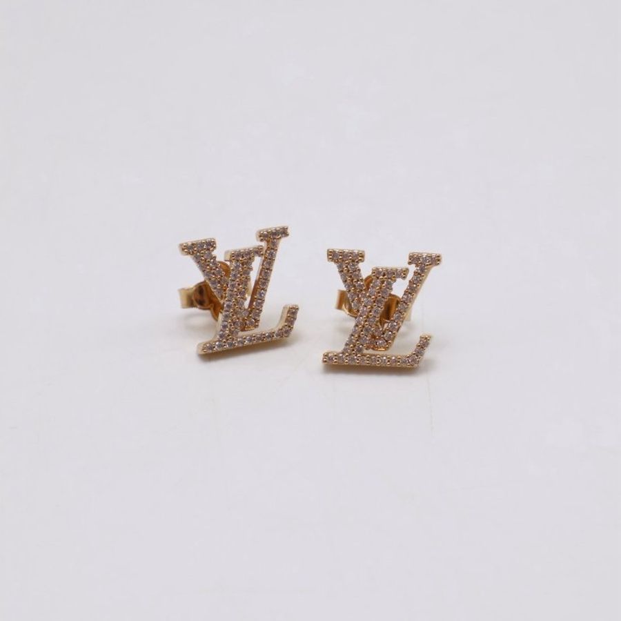 LOUIS VUITTON LV Iconic滿鑽耳環-0