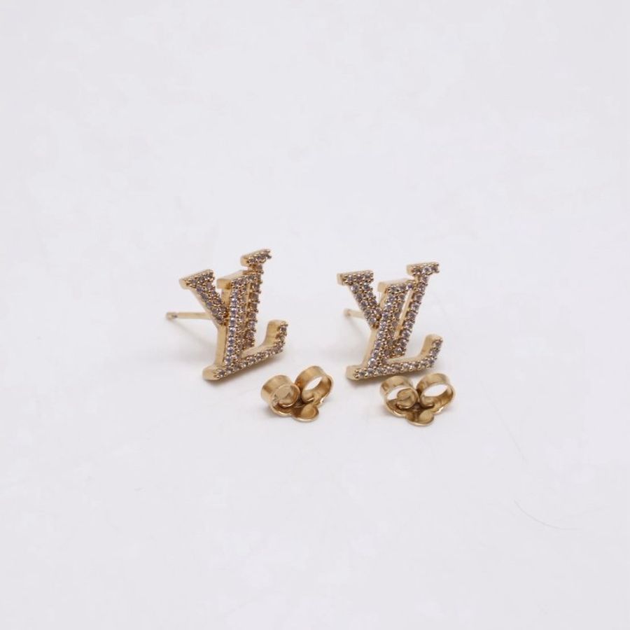LOUIS VUITTON LV Iconic滿鑽耳環-2