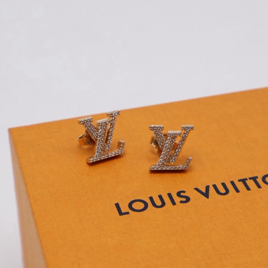 LOUIS VUITTON LV Iconic滿鑽耳環-7