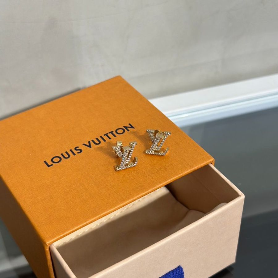 LOUIS VUITTON LV Iconic滿鑽耳環-11