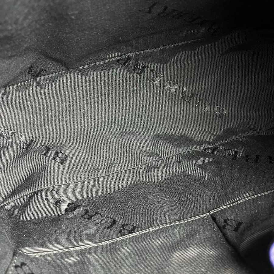 BURBERRY 深藍皮革Ledbury Hobo單肩包-7