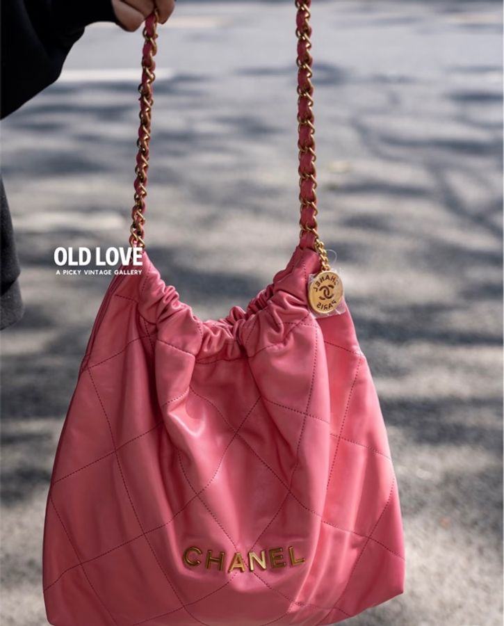 #專櫃21萬#現貨不用15萬#熱銷Chanel 22 Bag 小號#珊瑚粉-4