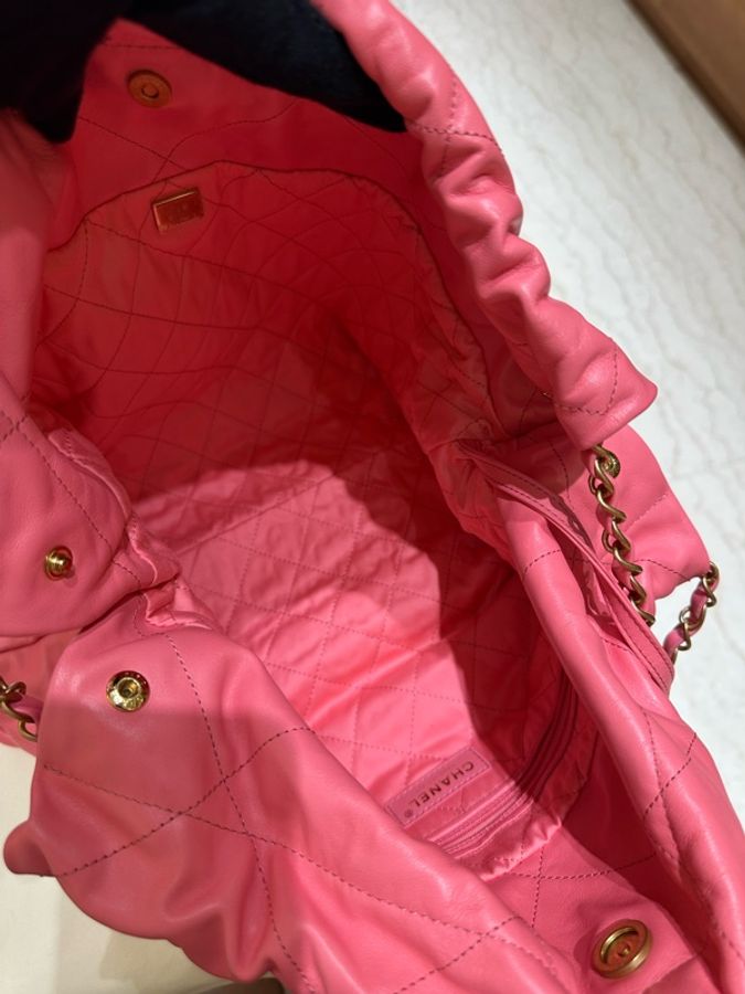 #專櫃21萬#現貨不用15萬#熱銷Chanel 22 Bag 小號#珊瑚粉-12