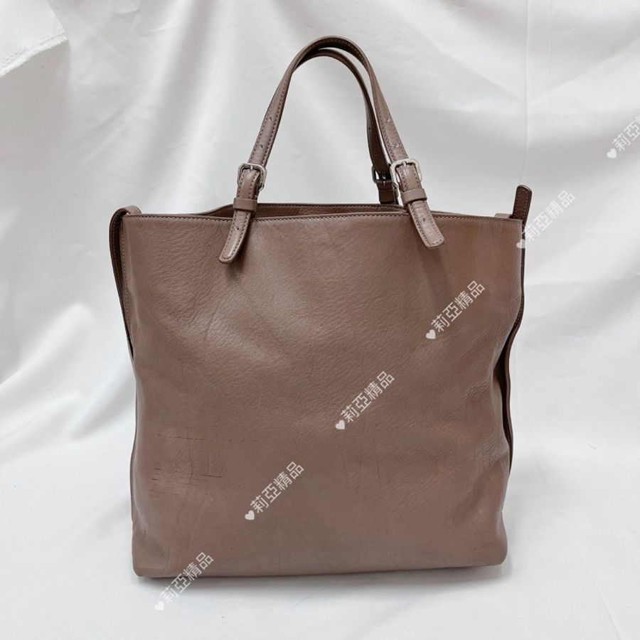 莉亞精品♡ Tod’s 牛皮藕紫手提肩背包 #二手美包-2