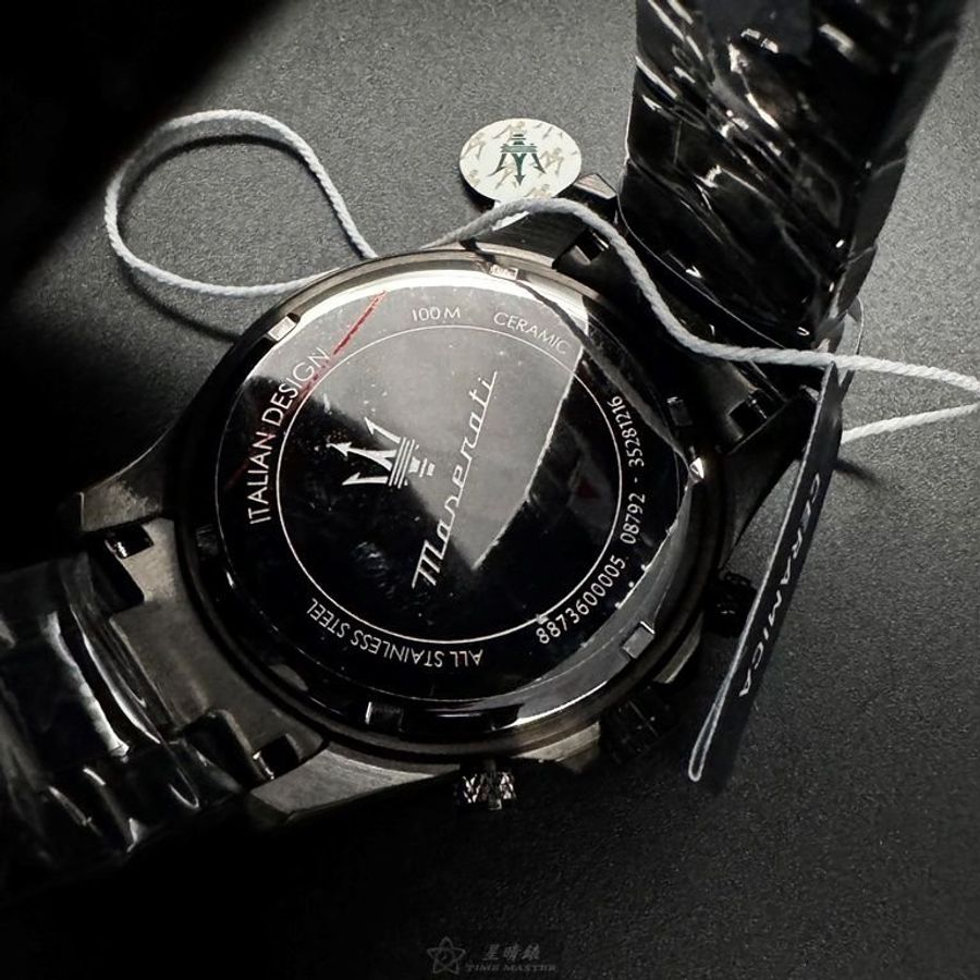 MASERATI手錶,編號R8873600005,44mm寶藍錶殼,深黑色錶帶款-4