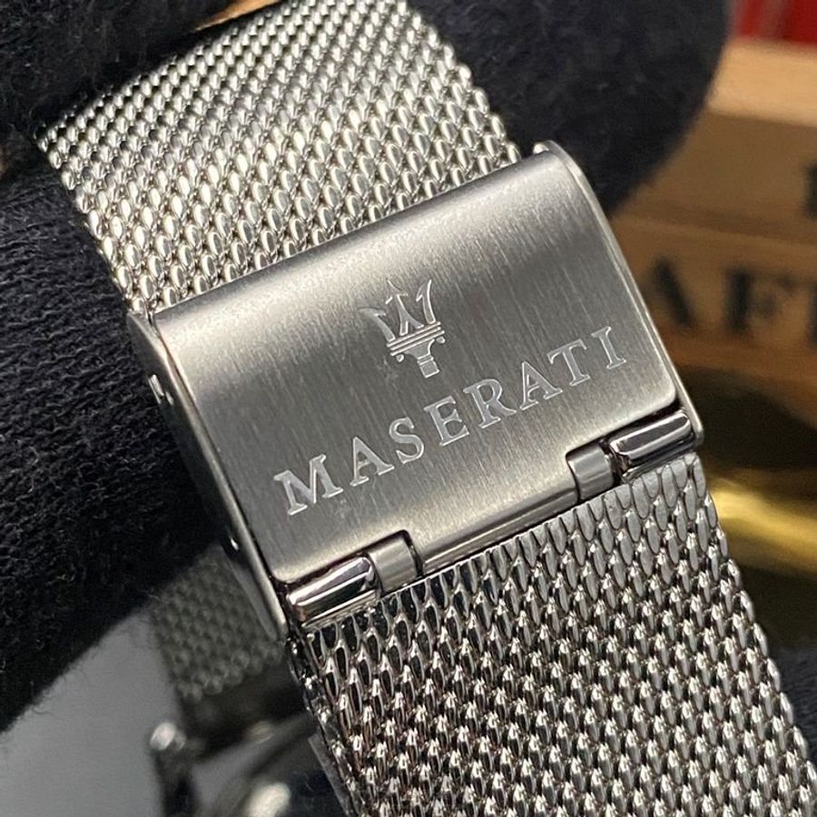 MASERATI手錶,編號R8873625003,42mm銀錶殼,銀色錶帶款-6