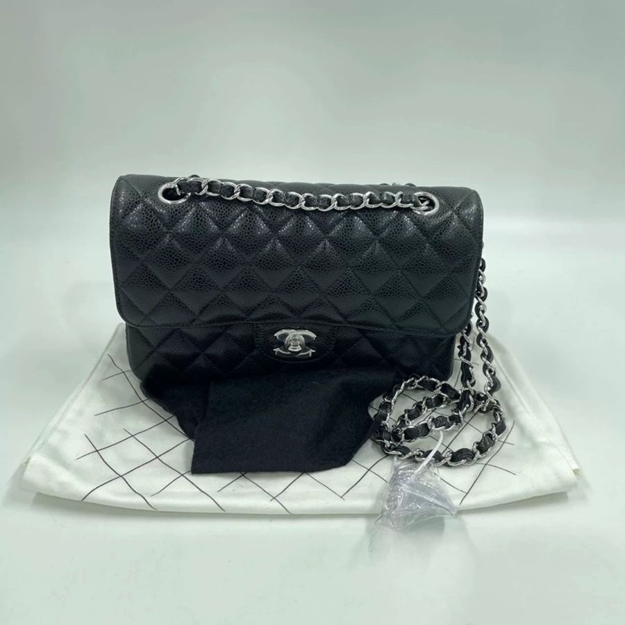 CHANEL CF23 classic flap caviar-6