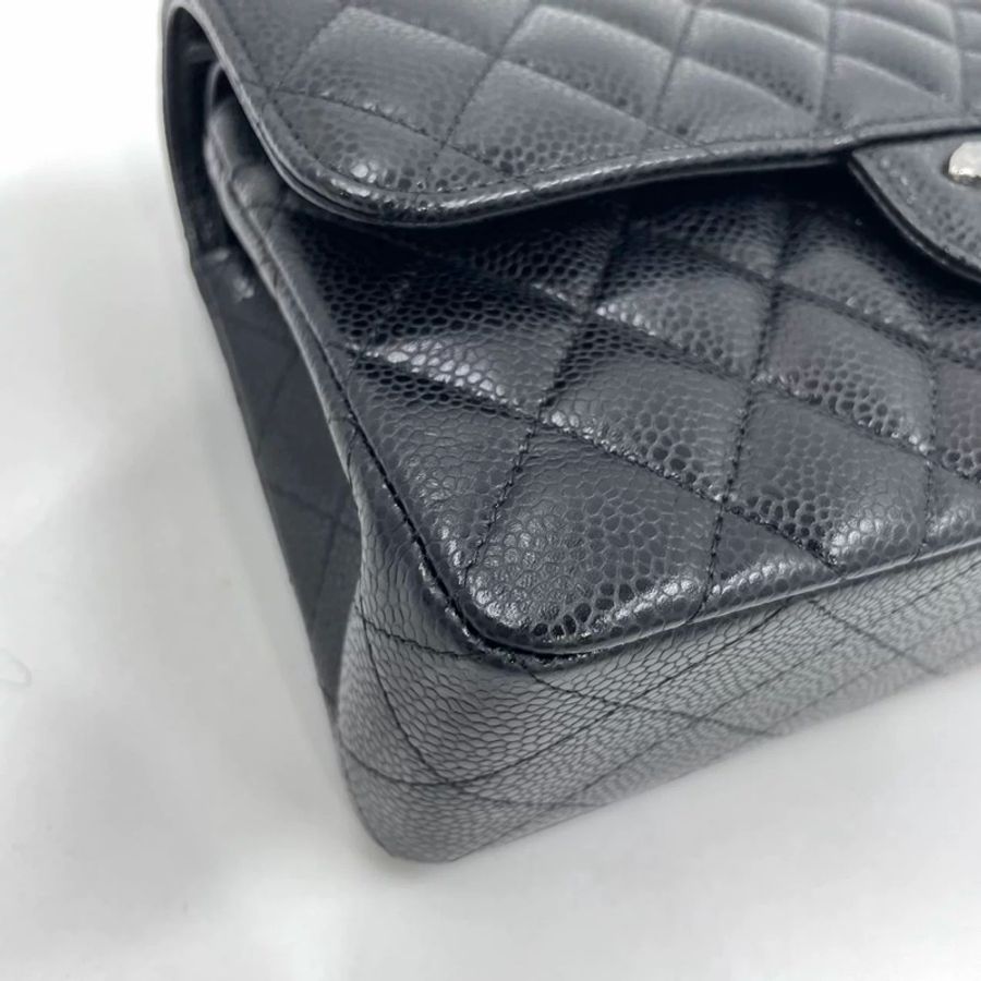 CHANEL CF23 classic flap caviar-14
