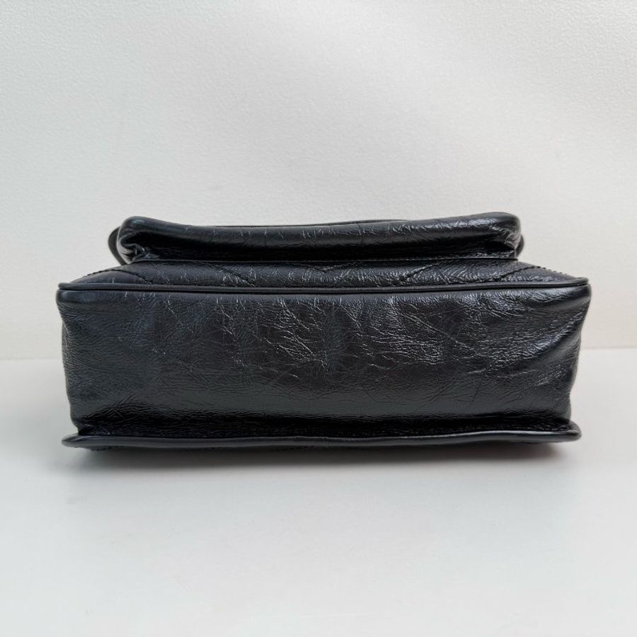 YSL聖羅蘭/Saint laurent NIKI系列手袋單肩包斜挎包 黑色 2022年-5