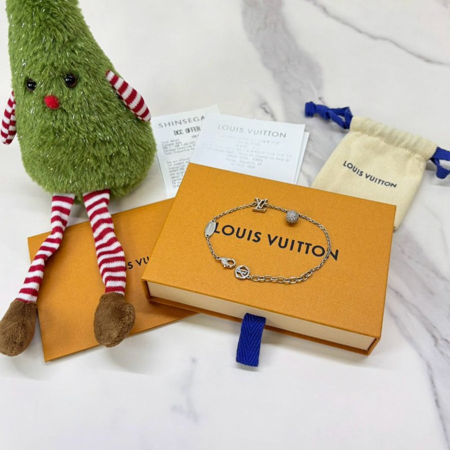 LV Iconic Louisa 圓珠水鑽手鍊-0