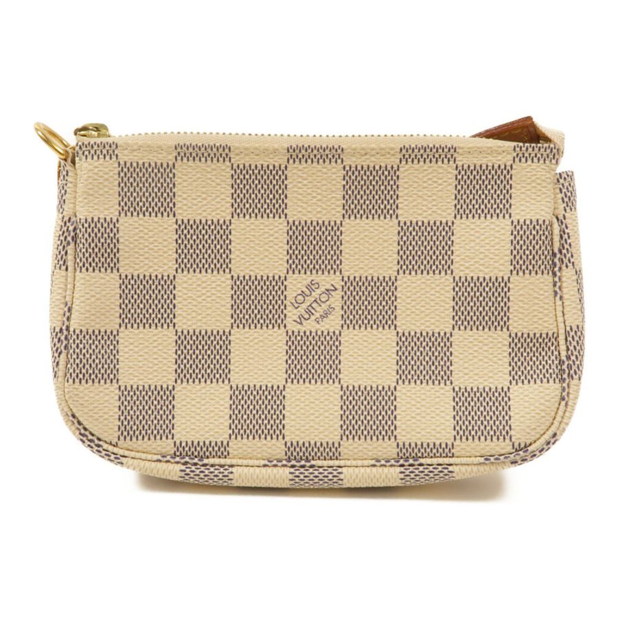 LOUIS VUITTON Damier Azur Mini Pochette Accessories鏈帶手挽袋-1