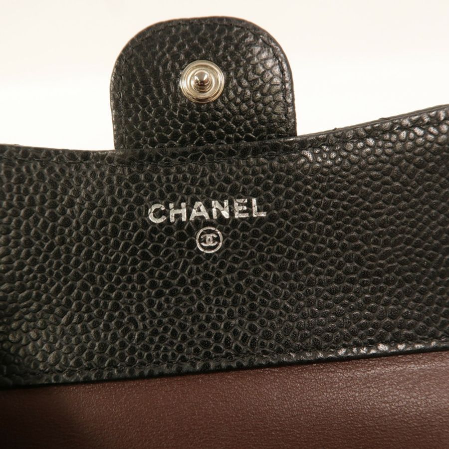 CHANEL 牛皮皮革Classic Small Flap Wallet錢包-7