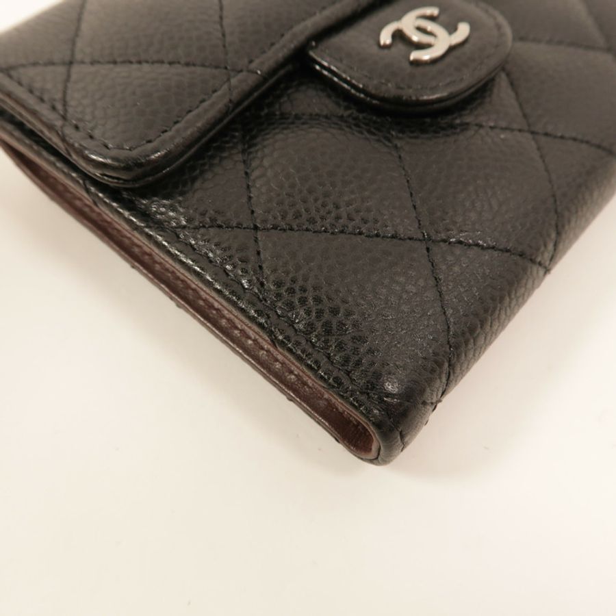 CHANEL 牛皮皮革Classic Small Flap Wallet錢包-10