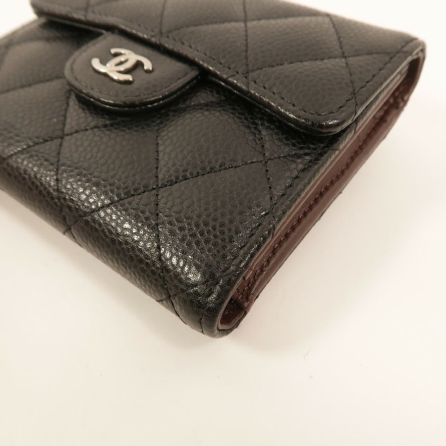 CHANEL 牛皮皮革Classic Small Flap Wallet錢包-11