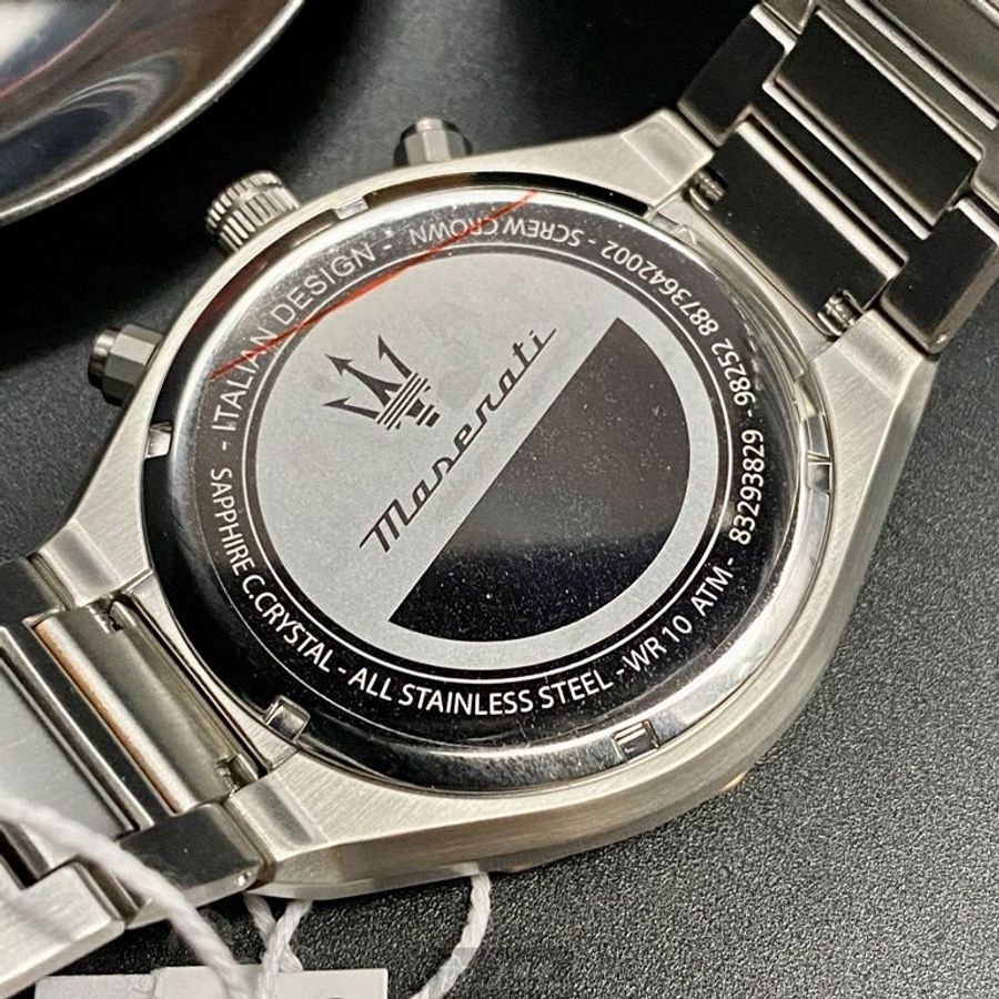 MASERATI手錶,編號R8873642002,46mm玫瑰金錶殼,金銀相間錶帶款-7