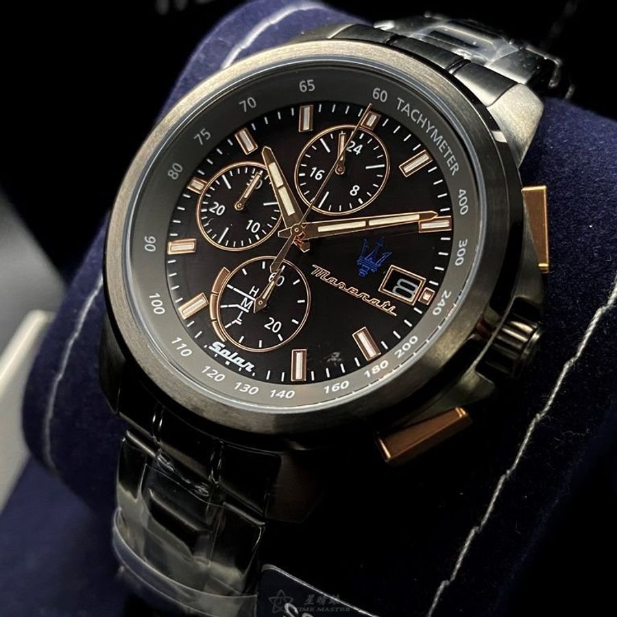 MASERATI手錶,編號R8873645001,44mm黑錶殼,深黑色錶帶款-10