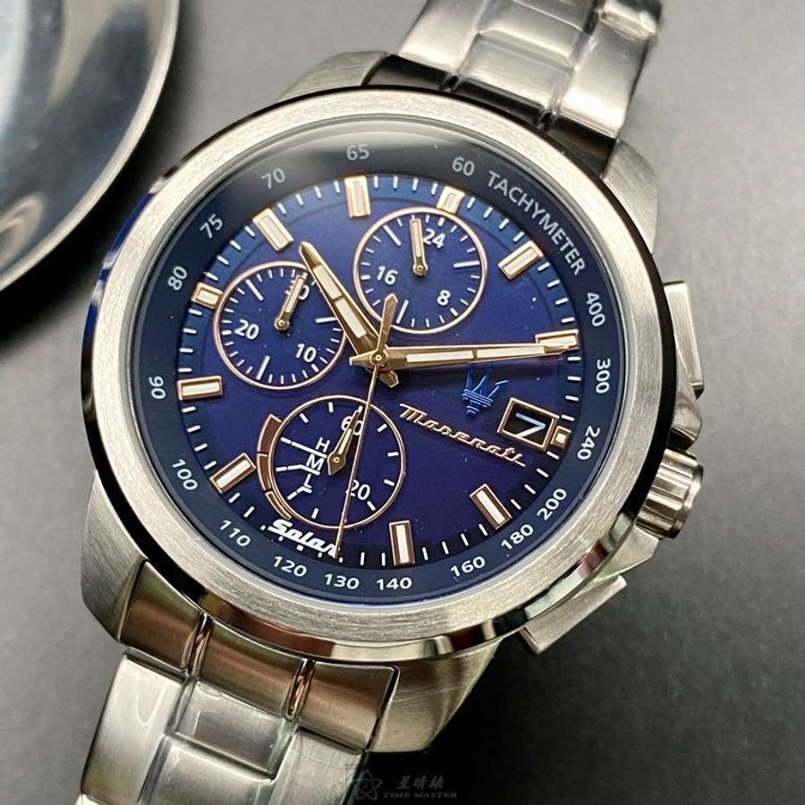 MASERATI手錶,編號R8873645004,44mm銀錶殼,銀色錶帶款-6