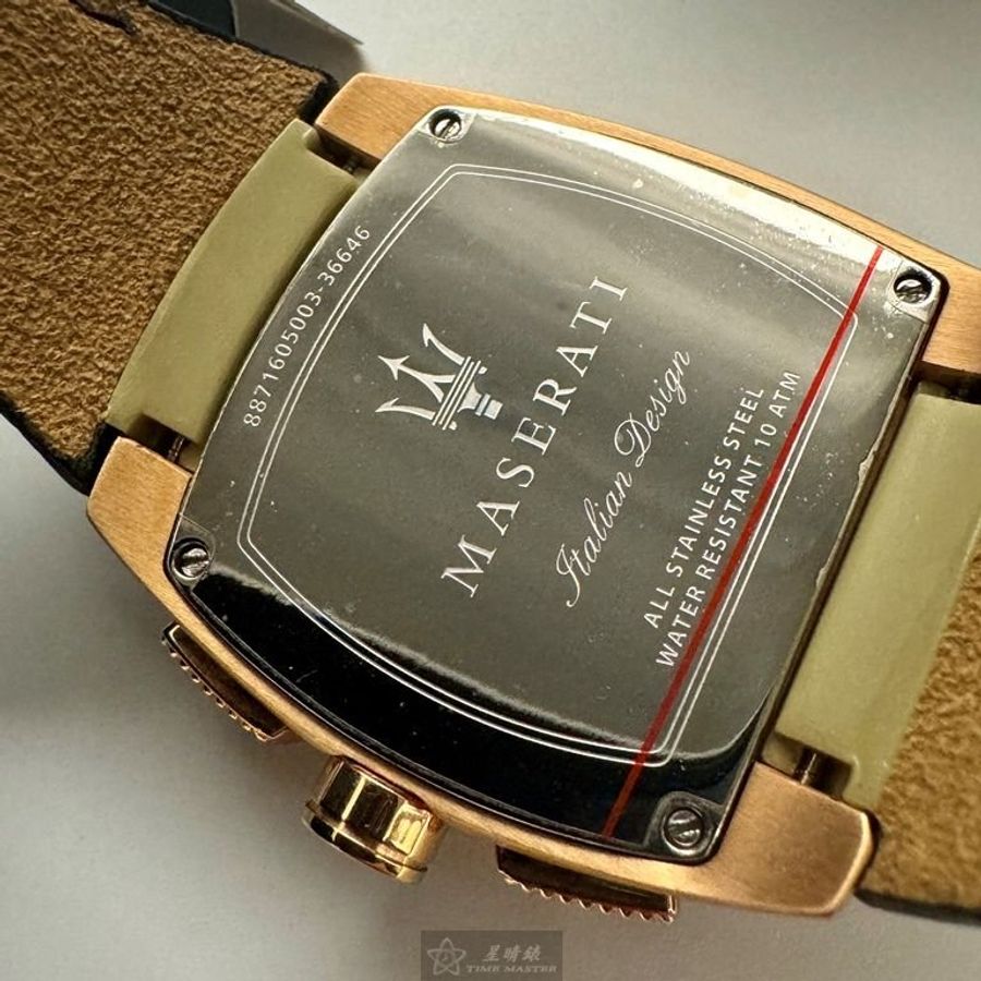 MASERATI手錶,編號R8871605003,42mm, 48mm玫瑰金酒桶形精鋼錶殼,限量絕版酒桶款,值得珍藏-4