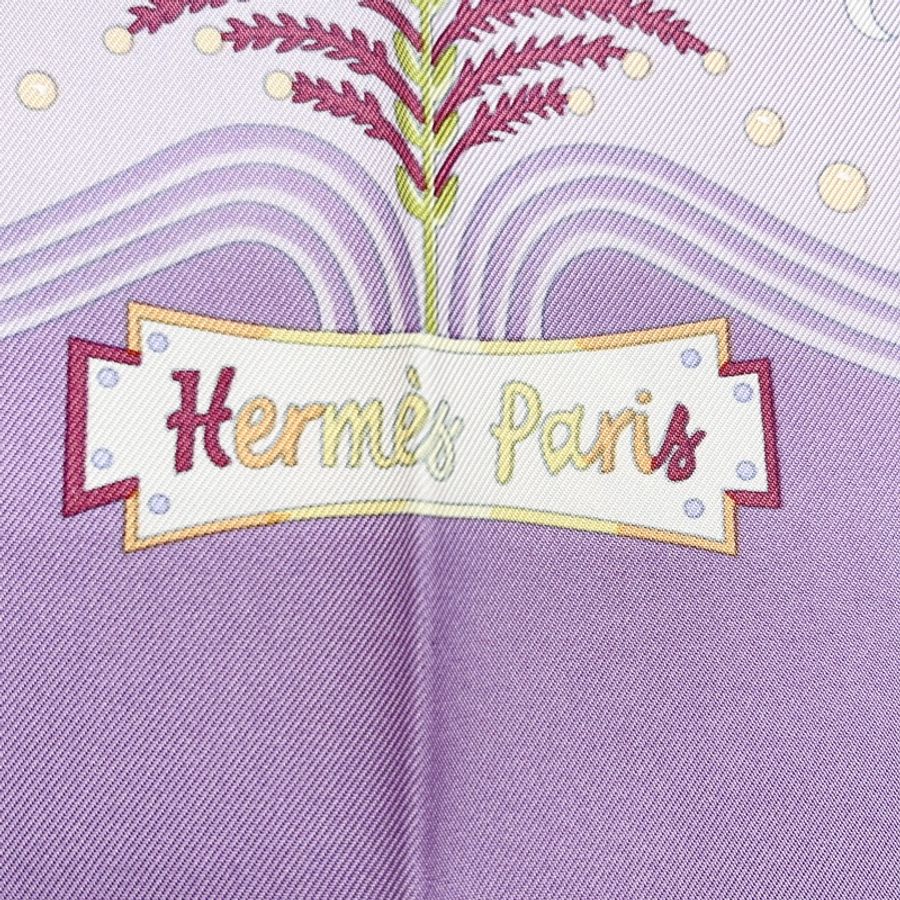 HERMÈS|Escales méditerranéennes 紫底地中海之旅 90cm絲巾-2