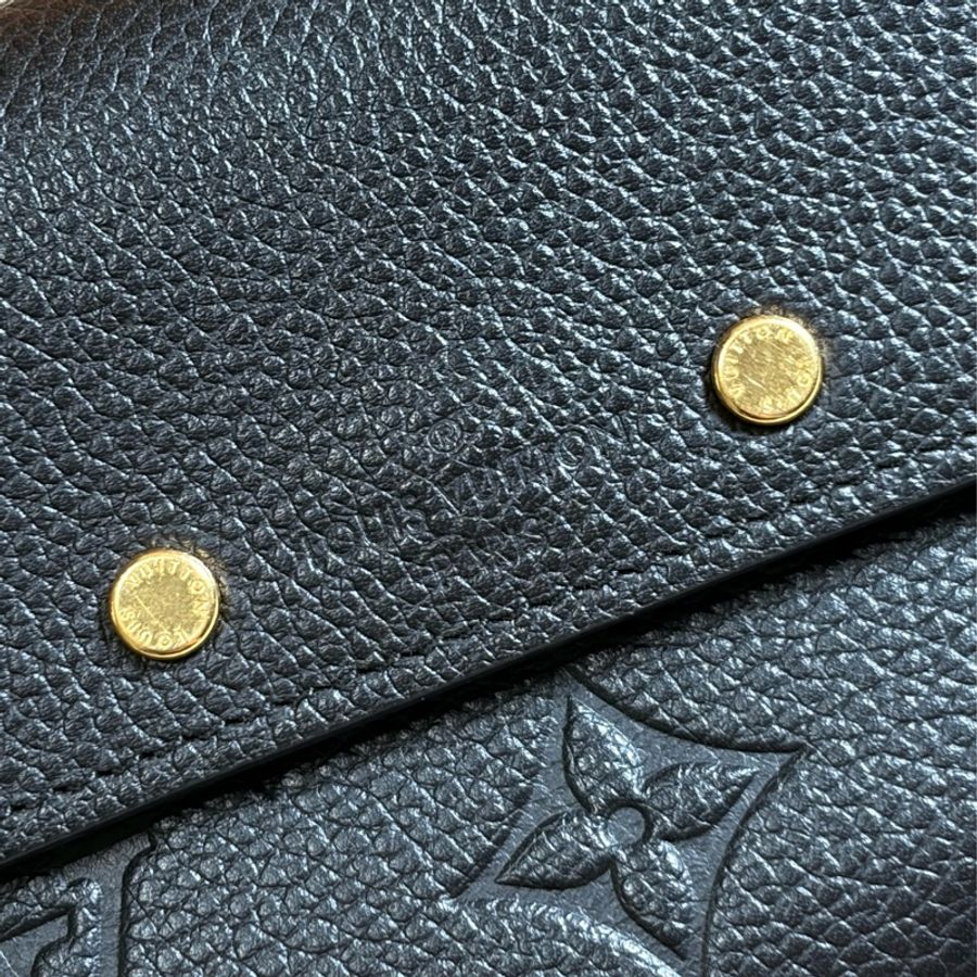 🔥近新閒置 即將下架 LV 路易威登 Louis Vuitton 黑老花牛皮壓紋3折8卡短夾 零錢袋款-3