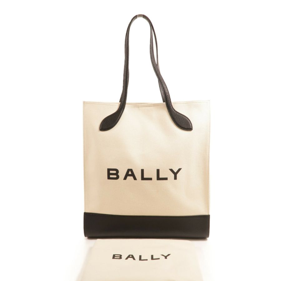 BALLY 帆布Bar Keep On Tote Bag肩背袋-8