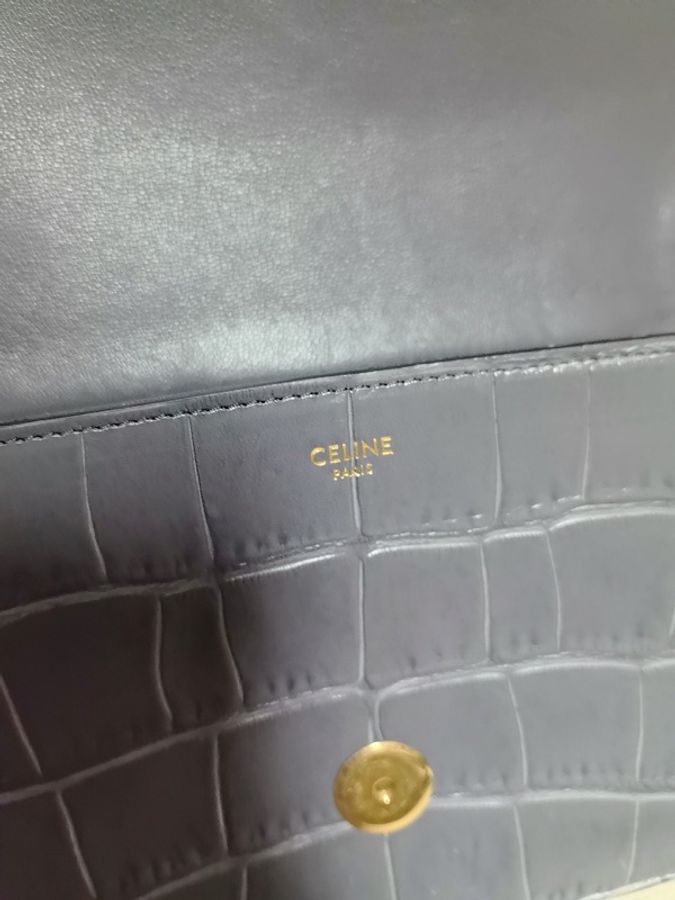 Celine賽琳 box鰐魚壓紋斜挎包-2
