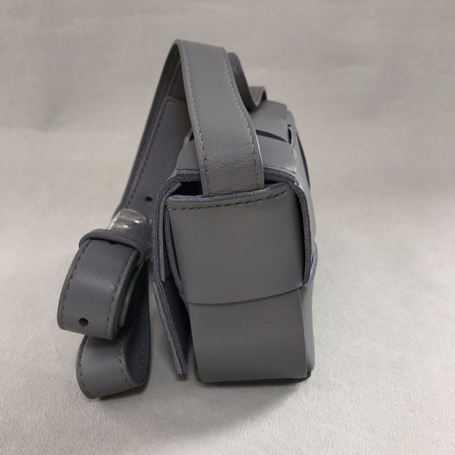 Bottega Veneta BV六格編織包 灰色羊皮 mini款-5