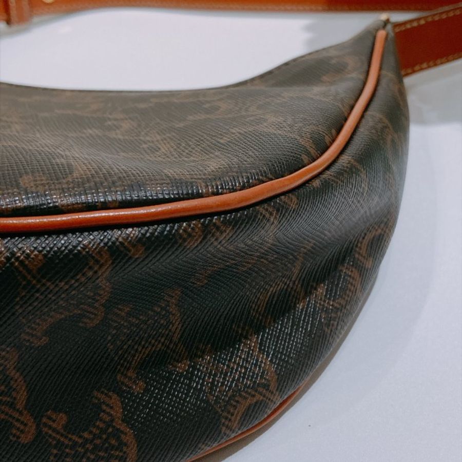 TW4952 Celine 塞琳 腋下包 凱旋門logo 帆布Medium Ava Triomphe Bag-6