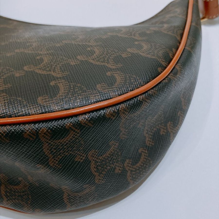 TW4952 Celine 塞琳 腋下包 凱旋門logo 帆布Medium Ava Triomphe Bag-8