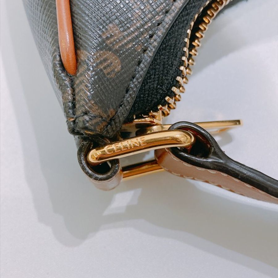 TW4952 Celine 塞琳 腋下包 凱旋門logo 帆布Medium Ava Triomphe Bag-14