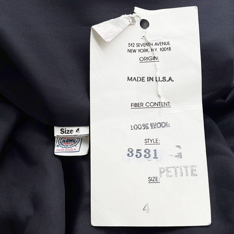 Christian Dior|迪奧 藏青色娃娃領長款羊毛大衣-4